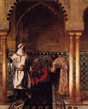 An Arab Sage Arabian painter Rudolf Ernst Oil Paintings